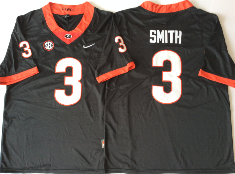 NCAA Men Georgia Bulldogs Black 3 SMITH